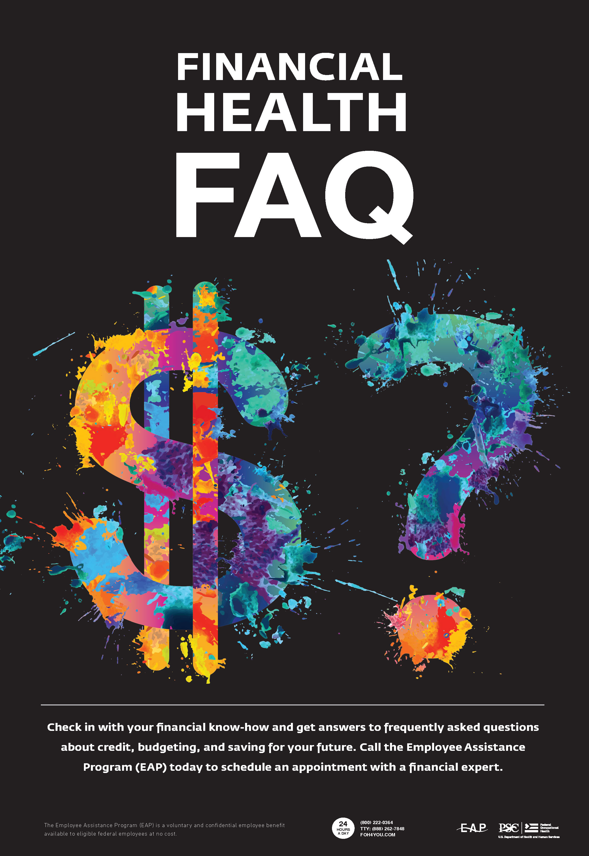 Financial Health FAQ - Poster