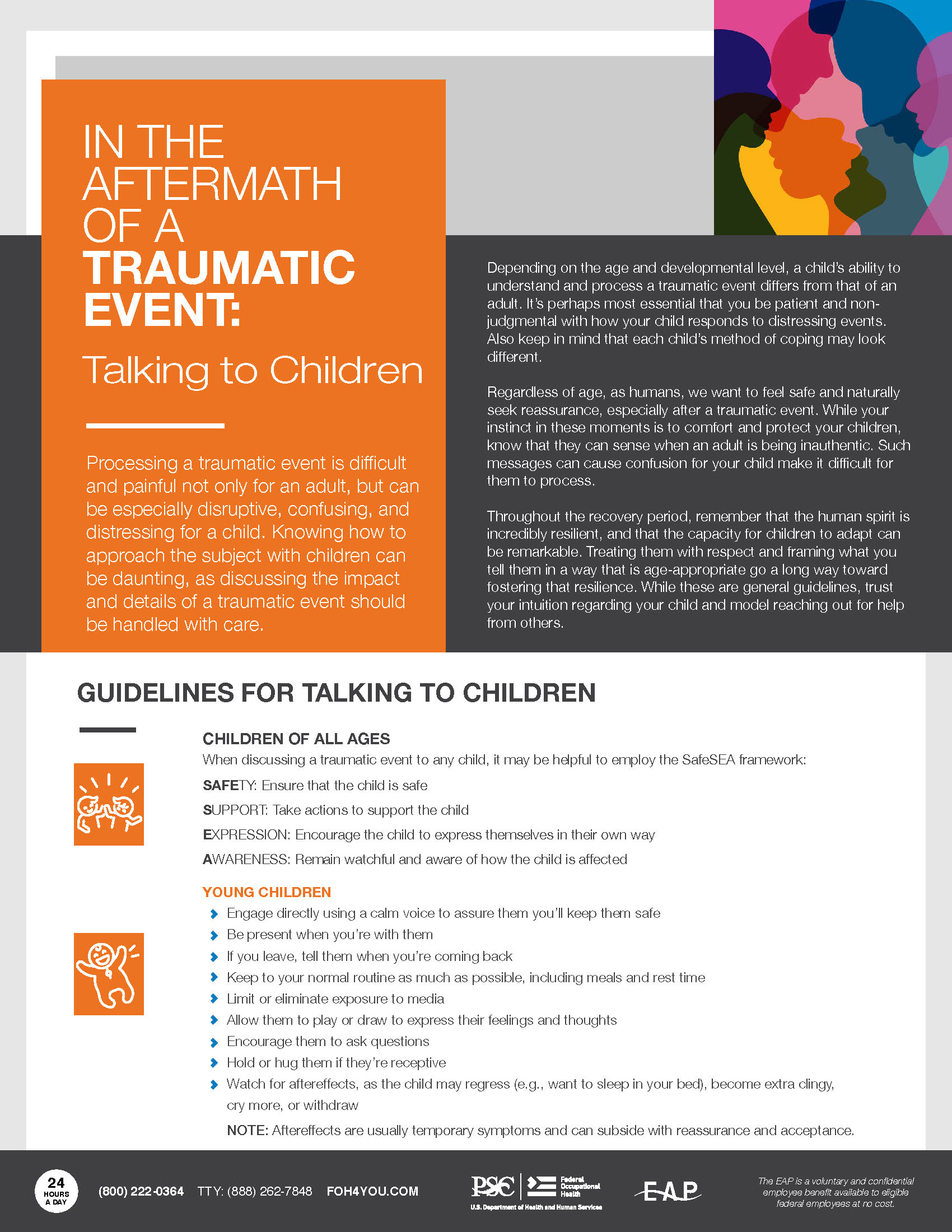 In the Aftermath of a Traumatic Event - Talking to Children